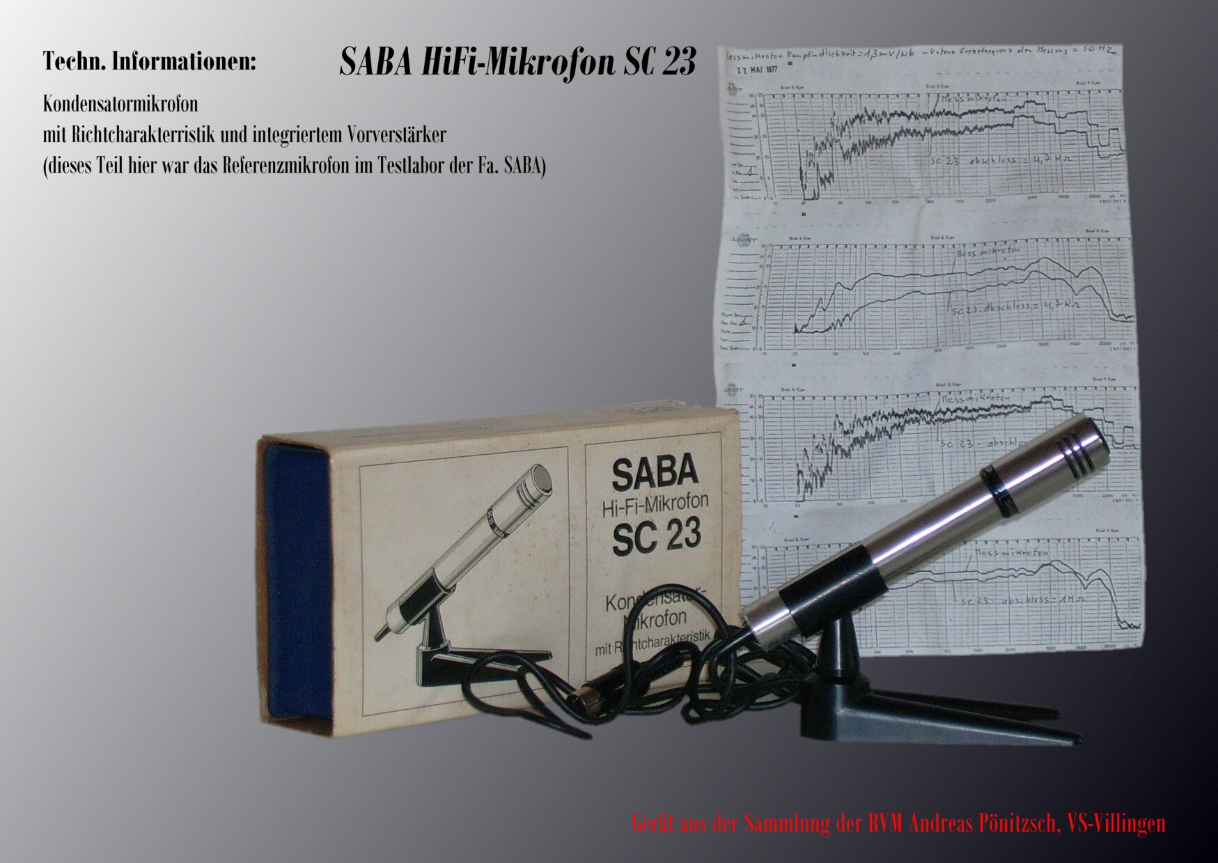 SABA HiFi-Mikrofon SC 23