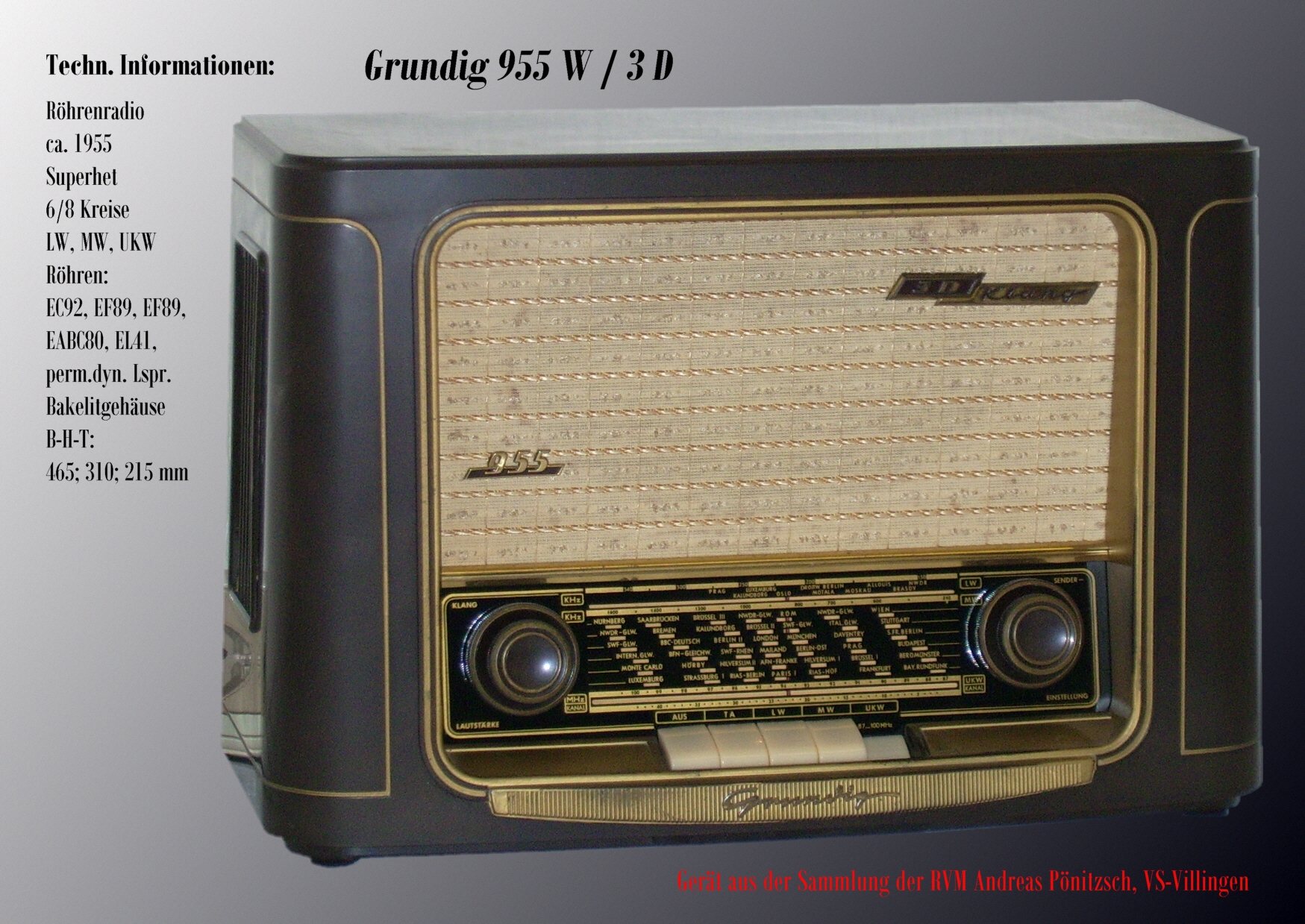 Grundig 955 W - 3 D