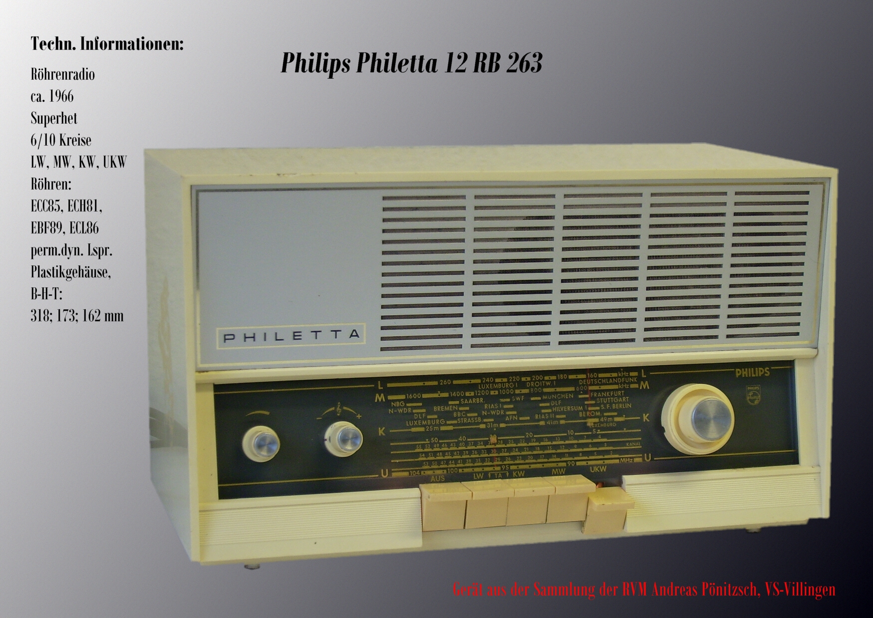 Philips Philetta 12 RB 263