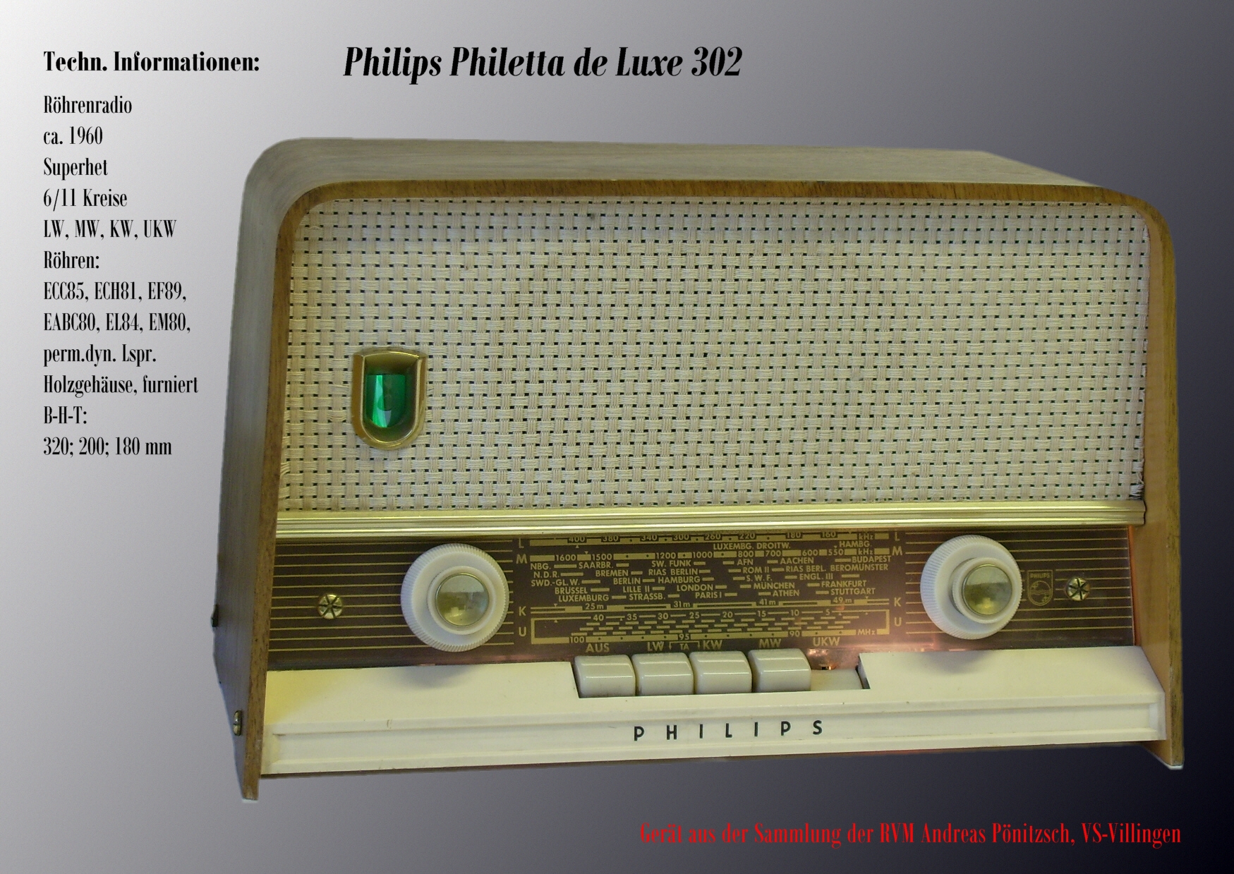 Philips Philetta de Luxe 302